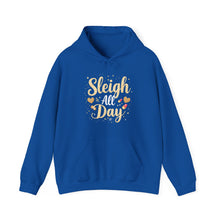 Load image into Gallery viewer, Sleigh All Day – Festive Christmas Pullover Hoodie Royal