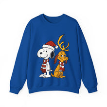 Load image into Gallery viewer, Snoopy x Max – Cute Christmas Crossover Sweatshirt Royal
