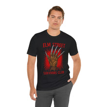 Load image into Gallery viewer, Elm Street Survivors Club – Funny Horror Graphic Tee (Unisex)