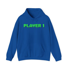 Load image into Gallery viewer, Player 1 – Gamer Mode Pull-Over Hoodie (Unisex) Royal