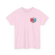 Load image into Gallery viewer, Puzzled Heart - Valentines Day Graphic Tee (Unisex) Light Pink