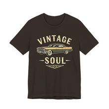 Load image into Gallery viewer, Vintage Soul – Classic Car Enthusiast Graphic Tee (Unisex) Brown