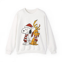 Load image into Gallery viewer, Snoopy x Max – Cute Christmas Crossover Sweatshirt L White