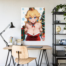 Load image into Gallery viewer, Mrs. Claus Princess Peach – Christmas Fantasy Poster Art