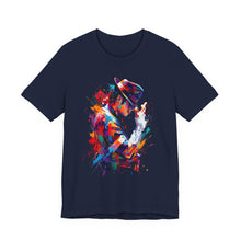 Load image into Gallery viewer, Michael Jackson Style Abstract Graphic Tee (Unisex) Navy