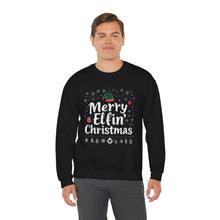Load image into Gallery viewer, Merry Elfin Christmas – Funny Holiday Sweatshirt (Unisex)