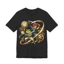 Load image into Gallery viewer, Crono x Frog – Chrono Trigger Hero Duo Graphic Tee Black Heather