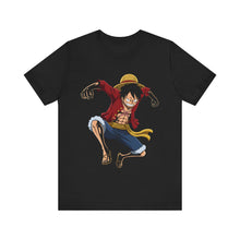 Load image into Gallery viewer, Luffy One Piece Anime Graphic Tee (Unisex) Black