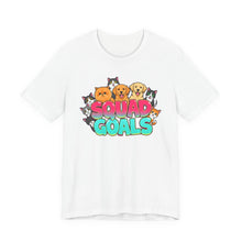 Load image into Gallery viewer, Squad Goals – Cute Animal Lover Graphic Tee (Unisex) White
