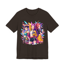 Load image into Gallery viewer, K-Pop Demon Hunters Singing – Anime Music Graphic Tee Brown