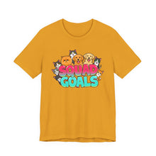 Load image into Gallery viewer, Squad Goals – Cute Animal Lover Graphic Tee (Unisex) Mustard