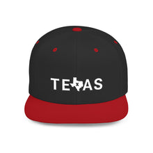 Load image into Gallery viewer, Lone Star Legacy - Texas Snapback Hat One size Black Red
