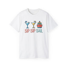 Load image into Gallery viewer, Sip Sip Sail - Trip Graphic Tee (Unisex)
