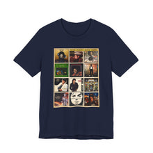 Load image into Gallery viewer, Michael Jackson Album Discography Graphic Tee (Unisex) Navy