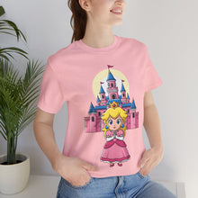 Load image into Gallery viewer, Chibi Princess Peach Castle – Cute Gamer Tee (Unisex)