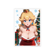 Load image into Gallery viewer, Mrs. Claus Princess Peach – Christmas Fantasy Poster Art 11.7" x 16.5" (Vertical) Glossy