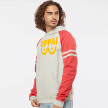 Load image into Gallery viewer, OPPAI Varsity Raglan Pull Over Hoodie
