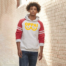 Load image into Gallery viewer, OPPAI Varsity Raglan Pull Over Hoodie
