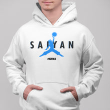 Load image into Gallery viewer, Saiyan Blue Jumpman Pullover Hoodie | Unisex