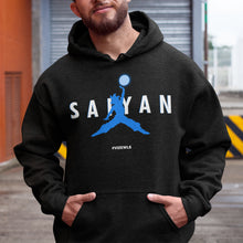 Load image into Gallery viewer, Saiyan Blue Jumpman Pullover Hoodie | Unisex