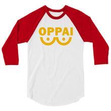 Load image into Gallery viewer, OPPAI Unisex 3 Sleeve Baseball Raglan Tee

