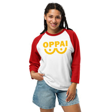 Load image into Gallery viewer, OPPAI Unisex 3 Sleeve Baseball Raglan Tee

