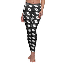 Load image into Gallery viewer, Fit In Where You Can - White (Women&#39;s Cut &amp; Sew Casual Leggings) - Hashtag Vizewls