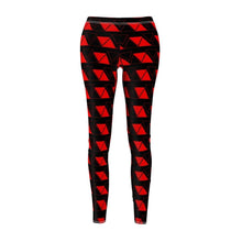 Load image into Gallery viewer, Fit In Where You Can - Red (Women&#39;s Cut &amp; Sew Casual Leggings) - Hashtag Vizewls