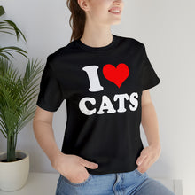 Load image into Gallery viewer, I Love Cats T-Shirt | Unisex