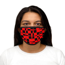 Load image into Gallery viewer, Never Stagnant - Red/Black (Mixed-Fabric Face Mask) - Hashtag Vizewls