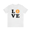 Love Bitcoin Graphic T-Shirt | Unisex